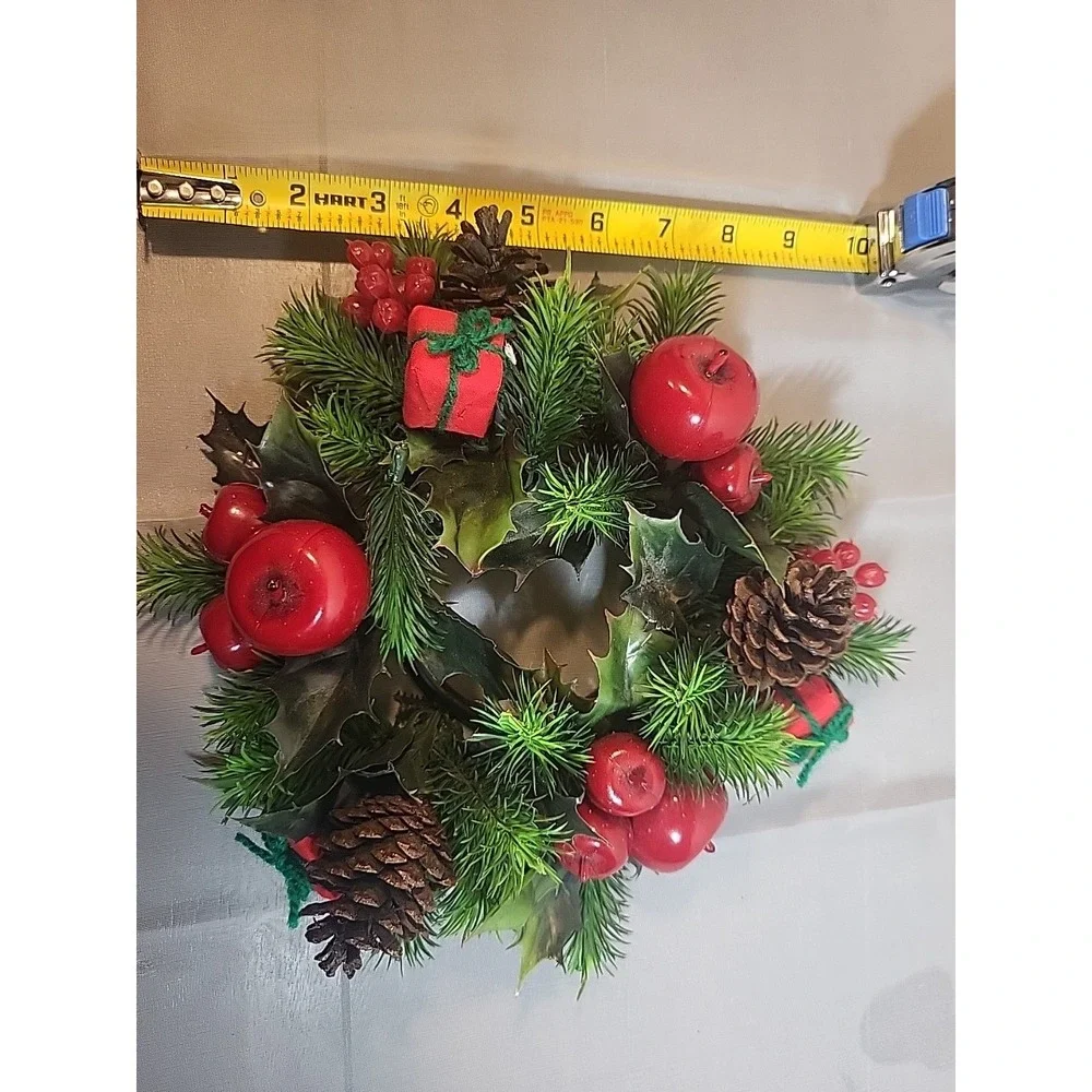Small Vintage Artificial Christmas Wreath